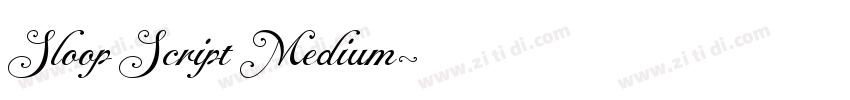 Sloop Script Medium字体转换
